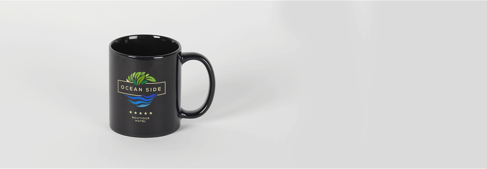 Black Photo Mug Printing Customised Black Coffee Mug with Logo